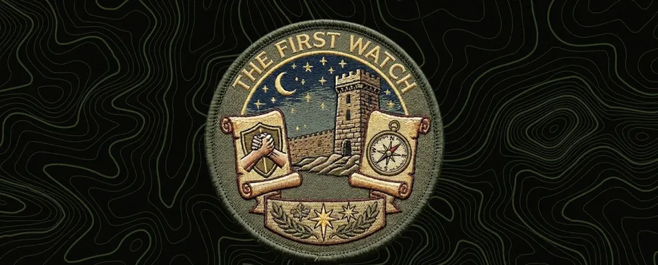 The First Watch patch, a watchtower under the stars